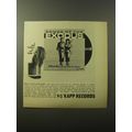 1960 Kapp Records Album Ad - Songs of the Exodus by Hillel and Songs of Galilee