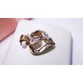 Estate .22ctw Natural Rd & Baquette Diamond 10K...