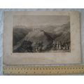 1840 engraving: Djouni, The Residence of Lady H...