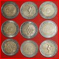 Ⰶ 9 COMMEMORATIVE COINS: EUROPEAN UNION ★ 2 EUR...