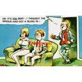 Oh It's You Bert...Bloke In, Vintage Saucy Card...