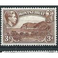 Montserrat 1938 SG106 3d Brown Mounted Mint .. ..
