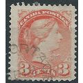 Canada 1876 SG83 3c Orange-Red Fine Used .. ..