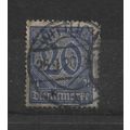 Germany.TheThirdReich.O120 20pf Blue.Fine Used....