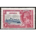 Antigua 1935 SG91 1d Deep Blue & Carmine Silver...