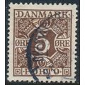 Denmark AFA P11/Scott J11, 5ø brown Postage Due...