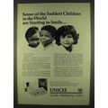 1978 U.S. Committee for UNICEF Ad - Saddest Chi...