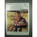 1982 National Rifle Association NRA Ad - Wally Schirra