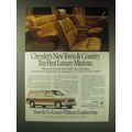 1989 Chrysler Town & Country Minivan Ad