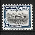 MOZAMBIQUE 1935 AIR SG 271 5c BLACK AND BLUE AR...
