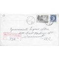 Port Alice, BC REGISTERED cancel 1956,