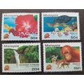 Malaysia Visit Year 1994 Turtle Flower Marine F...