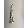 VINTAGE STERLING SILVER 3D GYMNASTICS GYMNAST G...