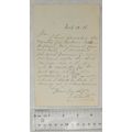 1886 letter J. White, Dacre Vicarage, Penrith r...