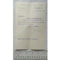 1920 letter Williams Deacons Bank, Southport