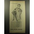 1957 Saks Fifth Avenue Suits Ad - Who threw the...