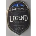 UNUSED CURVED PUMP CLIP SIGN - DARTMOOR BREWERY...