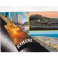 Rimini Italy Multiview Postcard posted 1990 cre...