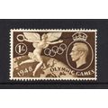 George VI - 1948 - 1/- Olympic Games (sg498) Used