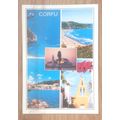 POSTCARD: CORFU - VARIOUS VIEWS: 1991