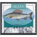 MI 594: 15 S multicoloured Fish: Grayling (Thym...