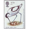 Great Britain 1989 Centenary RSPB 27p Avocet Un...