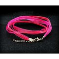 Pretty Pink Cord Voile Choker Necklace Chain Je...