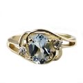 Aquamarine, 10KY Gold Ring, R176