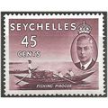 Seychelles 1952 SG166 45c Purple-Brown Mounted ...