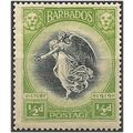 Barbados 1920 SG202 1/2d Black & Bright Yellow-...