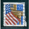 Used 2913 32c U.S. Flag Over Porch Fine CNS 222...