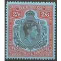 Bermuda 1950 SG117c 2/6d Black & Orange-Red/Pal...