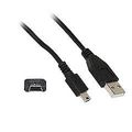 Pack of 2] Mini USB 2.0 Cable, Black, Type A Ma...