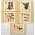 5 Royal Mail postcards Wildfowl & Wetlands Trust