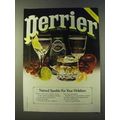 1979 Perrier Water Ad - Natural Sparkle For Holidays