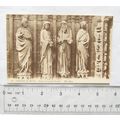 vintage postcard Reims Cathedral Statues du Gra...