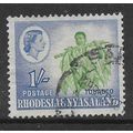 RHODESIA & NYASALAND 1959 1s.3d TUBACCO EMERALD...