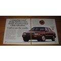 1992 Dodge Spirit Car Ad - Comparing a used Dodgre Spirit to a new Honda Accord