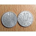 Austria 1959 10 Groschen Coin