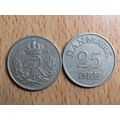 Denmark 1955 25 Ore Coin
