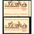 1726, Mint NH 13¢ Dramatic Perf Shift Error Wit...