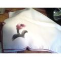Napkins tulip flower design set of 4