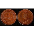Australia One Penny 1935 Used Coin 1d Geo V