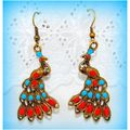 Sale Bronze Tibetan Hill Tribe Style Peacock En...