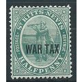 St Kitts-Nevis 1916 SG22 1/2d Dull Blue-Green W...