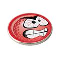 Asbri Pink Smiley Angry Golf Ball Marker.