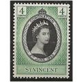 St Vincent 1953 SG188 4c Black & Green Coronati...
