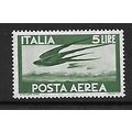ITALY 1945 AIR 5L GREEN BARN SWALLOWS IN FLIGHT...