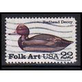 Used 2141 22c Redhead Decoy Fine W2436