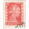 Argentina stamps SG837 - 1952 - Eva Peron 20c -...